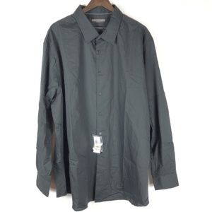 Alfani Men's New Big And Tall XXL Grey Dress Shirt